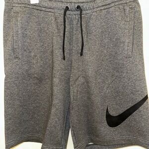 Nike Gray Athletic Shorts with Elastic Waistband